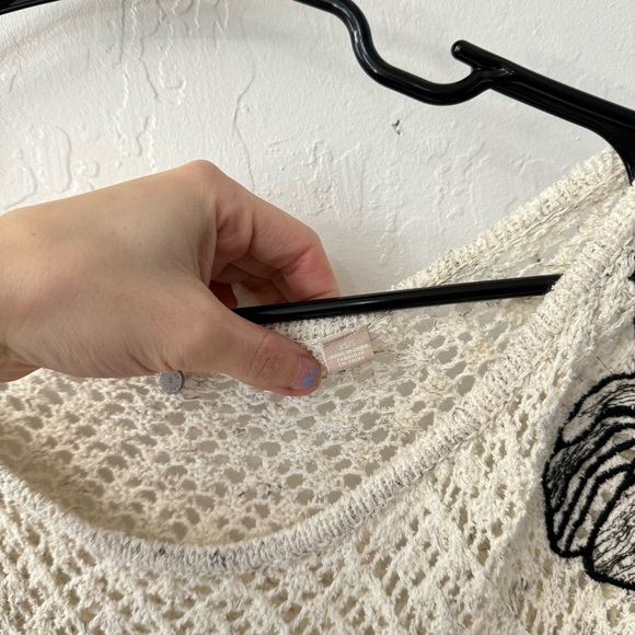 Anthropologie Knitted Knotted Embroidered Lana Tunic Sweater XS/S - Picture 7 of 8